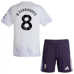 Completo calcio Manchester United Bruno Fernandes 8 Bambino Secondo 2025-26 Completo calcio Manchester United Bruno Fernandes 8 Bambino Secondo 2025-26