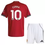Completo calcio Manchester United Cunha 10 Bambino Primo 2025-26