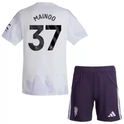 Completo calcio Manchester United Mainoo 37 Bambino Secondo 2025-26 Completo calcio Manchester United Mainoo 37 Bambino Secondo 2025-26