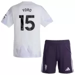 Completo calcio Manchester United Yoro 15 Bambino Secondo 2025-26