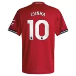 Maglia Manchester United Cunha 10 Uomo Primo 2025-26