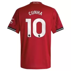 Maglia Manchester United Cunha 10 Uomo Primo 2025-26 Maglia Manchester United Cunha 10 Uomo Primo 2025-26