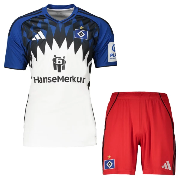 Completo calcio Amburgo Bambino Primo 2025-26 Completo calcio Amburgo Bambino Primo 2025-26
