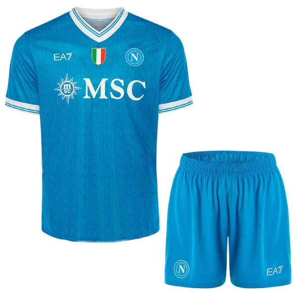 Completo calcio Napoli Bambino Primo 2025-26 Completo calcio Napoli Bambino Primo 2025-26