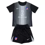 Completo calcio Portiere Atlético Madrid Bambino 2025-26 Nera