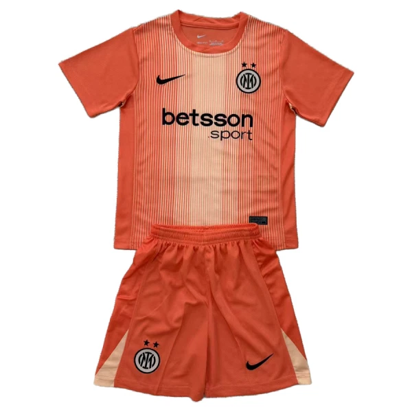 Completo calcio Portiere Inter Milan Bambino 2025-26 Arancia Completo calcio Portiere Inter Milan Bambino 2025-26 Arancia