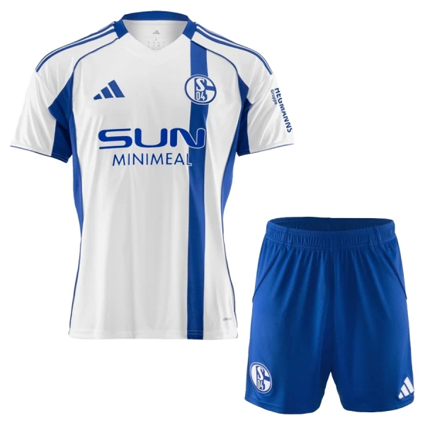 Completo calcio Schalke 04 Bambino Secondo 2025-26 Completo calcio Schalke 04 Bambino Secondo 2025-26