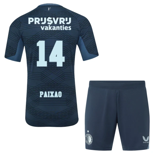 Completo calcio Feyenoord Rotterdam Paixao 14 Bambino Secondo 2025-26