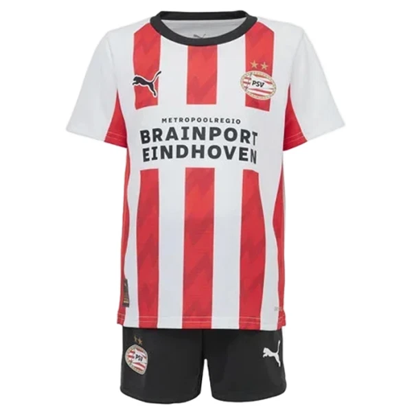 Completo calcio PSV Eindhoven Bambino Primo 2025-26 Completo calcio PSV Eindhoven Bambino Primo 2025-26