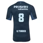 Maglia Feyenoord Rotterdam Q. Timber 8 Uomo Secondo 2025-26