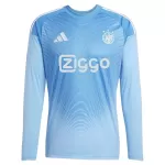 Maglia Portiere Ajax Amsterdam Uomo 2025-26 Blu Maniche Lunghe
