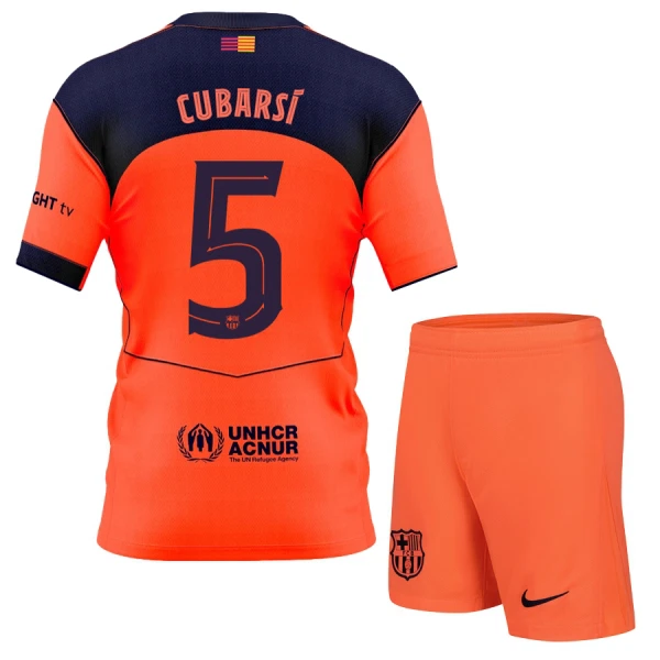 Completo calcio Barcellona Cubarsi 5 Bambino 3rd 2025-26 Completo calcio Barcellona Cubarsi 5 Bambino 3rd 2025-26