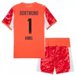 Completo calcio Portiere Borussia Dortmund Kobel 1 Bambino 2025-26 Rossa