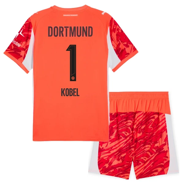 Completo calcio Portiere Borussia Dortmund Kobel 1 Bambino 2025-26 Rossa Completo calcio Portiere Borussia Dortmund Kobel 1 Bambino 2025-26 Rossa