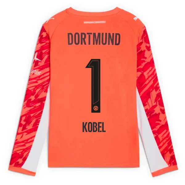 Maglia Portiere Borussia Dortmund Kobel 1 Uomo 2025-26 Rossa Maniche Lunghe Maglia Portiere Borussia Dortmund Kobel 1 Uomo 2025-26 Rossa Maniche Lunghe