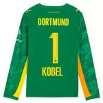 Maglia Portiere Borussia Dortmund Kobel 1 Uomo 2025-26 Verde Maniche Lunghe