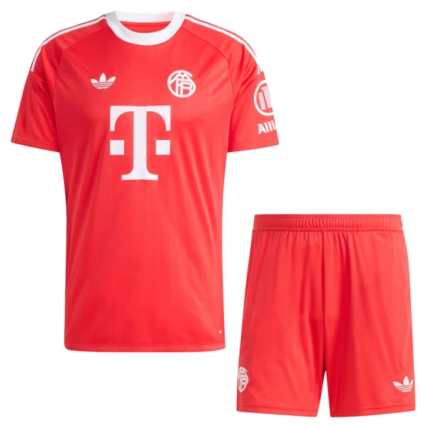 Completo calcio Portiere FC Bayern Monaco Bambino 2025-26 Rossa Completo calcio Portiere FC Bayern Monaco Bambino 2025-26 Rossa