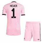 Completo calcio Portiere FC Bayern Monaco Neuer 1 Bambino 2025-26 Rosa