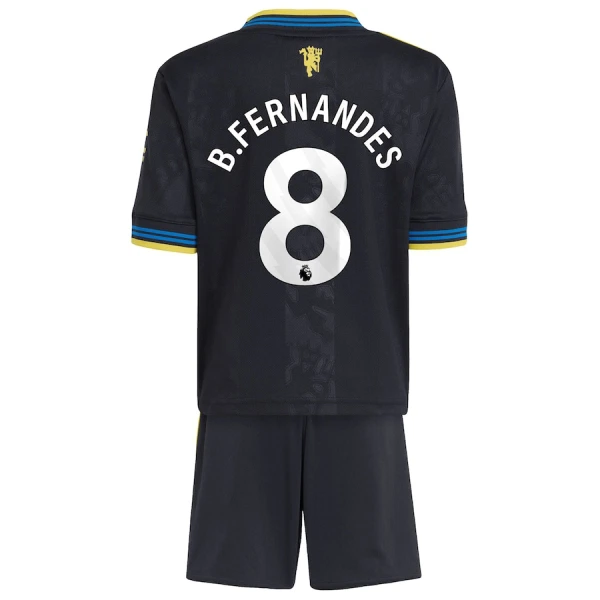 Completo calcio Manchester United Bruno Fernandes 8 Bambino 3rd 2025-26 Completo calcio Manchester United Bruno Fernandes 8 Bambino 3rd 2025-26