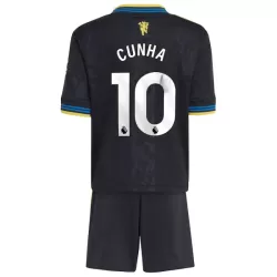 Completo calcio Manchester United Cunha 10 Bambino 3rd 2025-26 Completo calcio Manchester United Cunha 10 Bambino 3rd 2025-26