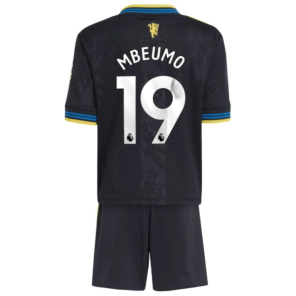 Completo calcio Manchester United Mbeumo 19 Bambino 3rd 2025-26 Completo calcio Manchester United Mbeumo 19 Bambino 3rd 2025-26
