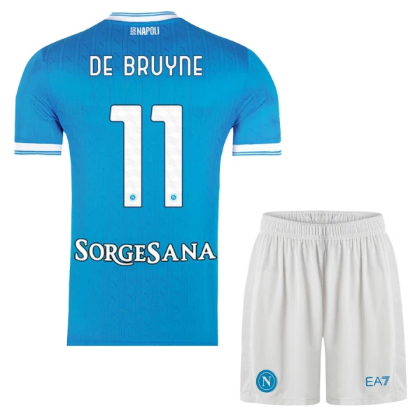 Completo calcio Napoli De Bruyne 11 Bambino Primo 2025-26 Completo calcio Napoli De Bruyne 11 Bambino Primo 2025-26
