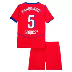 Completo calcio Paris Saint-Germain Marquinhos 5 Bambino 3rd 2025-26