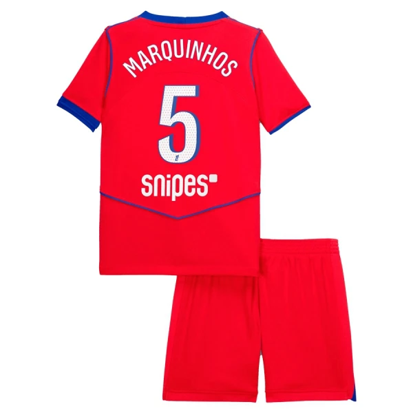 Completo calcio Paris Saint-Germain Marquinhos 5 Bambino 3rd 2025-26 Completo calcio Paris Saint-Germain Marquinhos 5 Bambino 3rd 2025-26