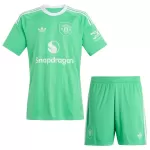 Completo calcio Portiere Manchester United Bambino 2025-26 Verde