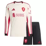 Completo calcio Liverpool Bambino Secondo 2025-26 Maniche Lunghe