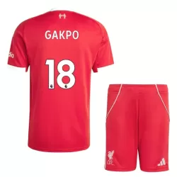 Completo calcio Liverpool Gakpo 18 Bambino Primo 2025-26 Completo calcio Liverpool Gakpo 18 Bambino Primo 2025-26