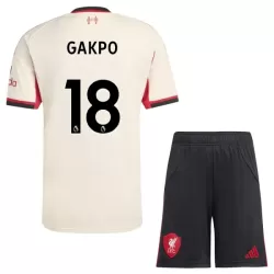 Completo calcio Liverpool Gakpo 18 Bambino Secondo 2025-26 Completo calcio Liverpool Gakpo 18 Bambino Secondo 2025-26