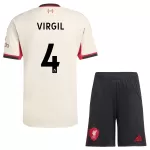 Completo calcio Liverpool Virgil 4 Bambino Secondo 2025-26