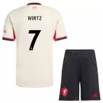 Completo calcio Liverpool Wirtz 7 Bambino Secondo 2025-26