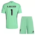 Completo calcio Portiere Liverpool A. Becker 1 Bambino 2025-26 Verde