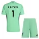 Completo calcio Portiere Liverpool A. Becker 1 Bambino 2025-26 Verde Completo calcio Portiere Liverpool A. Becker 1 Bambino 2025-26 Verde