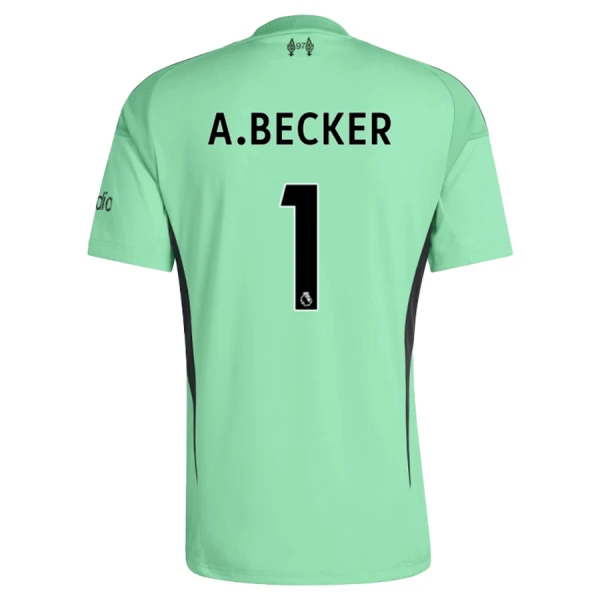 Completo calcio Portiere Liverpool A. Becker 1 Bambino 2025-26 Verde