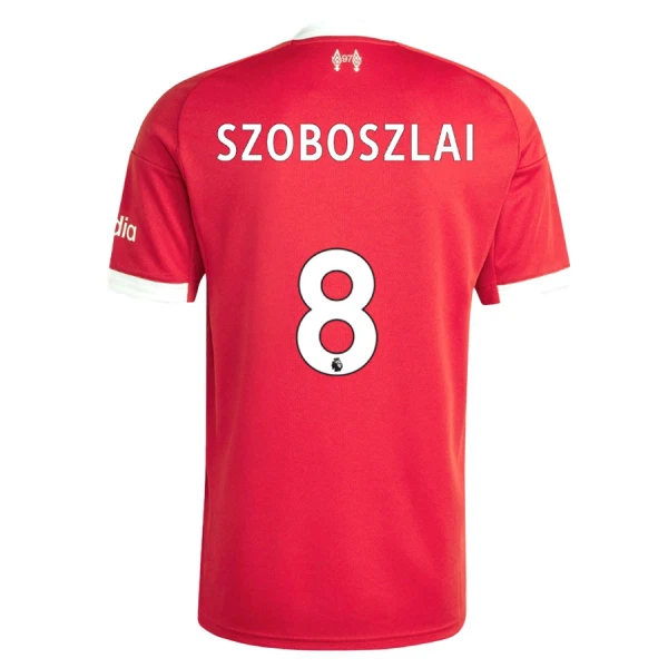 Maglia Liverpool Dominik Szoboszlai 8 Uomo Primo 2025-26 Maglia Liverpool Dominik Szoboszlai 8 Uomo Primo 2025-26