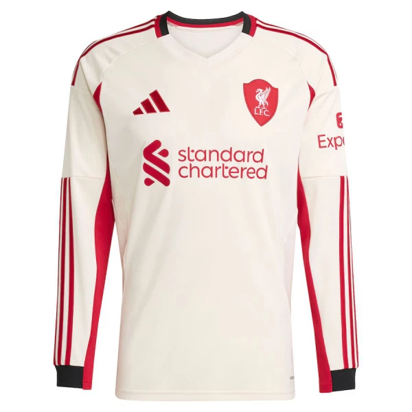Maglia Liverpool Uomo Secondo 2025-26 Maniche Lunghe Maglia Liverpool Uomo Secondo 2025-26 Maniche Lunghe