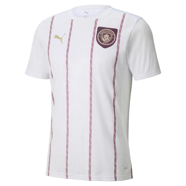 Maglia Manchester City Pre-Match Uomo 2025-26 Bianca Maglia Manchester City Pre-Match Uomo 2025-26 Bianca
