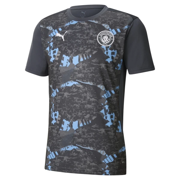 Maglia Manchester City Pre-Match Uomo 2025-26 Nera Maglia Manchester City Pre-Match Uomo 2025-26 Nera