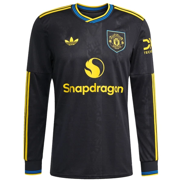 Maglia Manchester United Uomo 3rd 2025-26 Maniche Lunghe Maglia Manchester United Uomo 3rd 2025-26 Maniche Lunghe