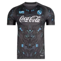 Maglia Napoli Pre-Match Uomo 2025-26 Nera Maglia Napoli Pre-Match Uomo 2025-26 Nera