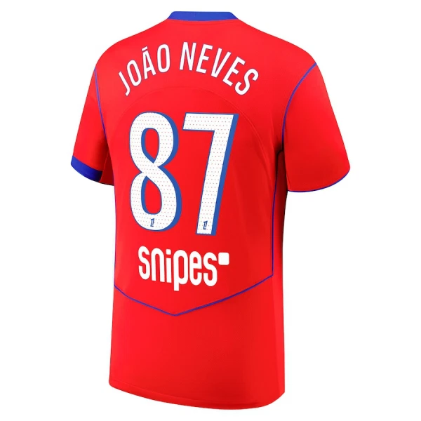 Maglia Paris Saint-Germain Joao Neves 87 Uomo 3rd 2025-26 Maglia Paris Saint-Germain Joao Neves 87 Uomo 3rd 2025-26