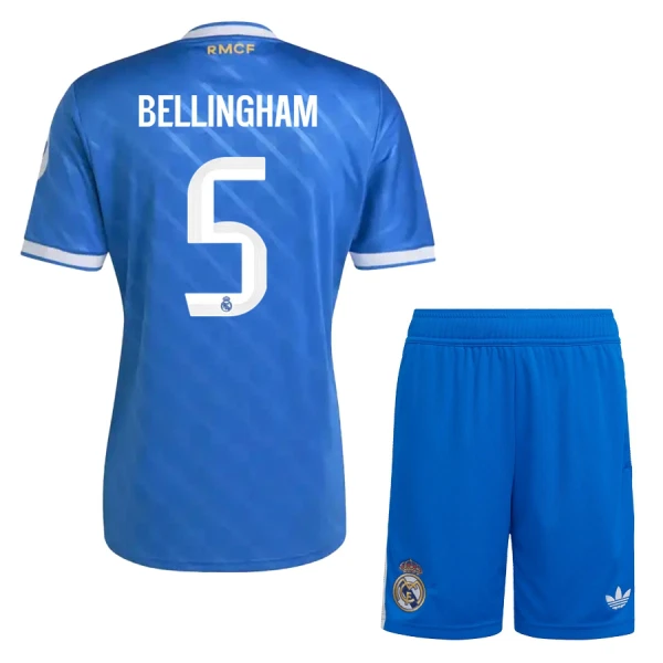 Completo calcio Real Madrid Bellingham 5 Bambino 3rd 2025-26 Completo calcio Real Madrid Bellingham 5 Bambino 3rd 2025-26