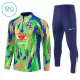 Brasile Felpe da Allenamento Bambino 1/4-Zip 2025-26 Verde
