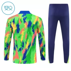 Brasile Felpe da Allenamento Bambino 1/4-Zip 2025-26 Verde