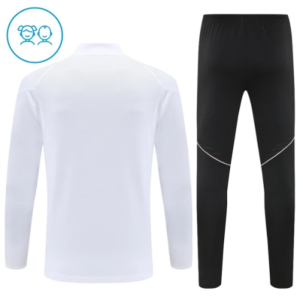 Juventus Felpe da Allenamento Bambino 1/4-Zip 2025-26 Bianca