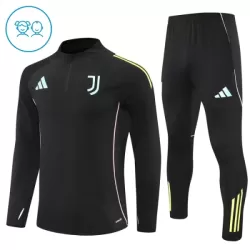 Juventus Felpe da Allenamento Bambino 1/4-Zip 2025-26 Nera