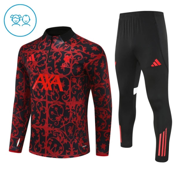 Liverpool Felpe da Allenamento Bambino 1/4-Zip 2025-26 Nera